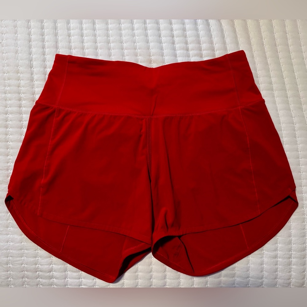 lululemon athletica Bold Red Athletic Shorts
